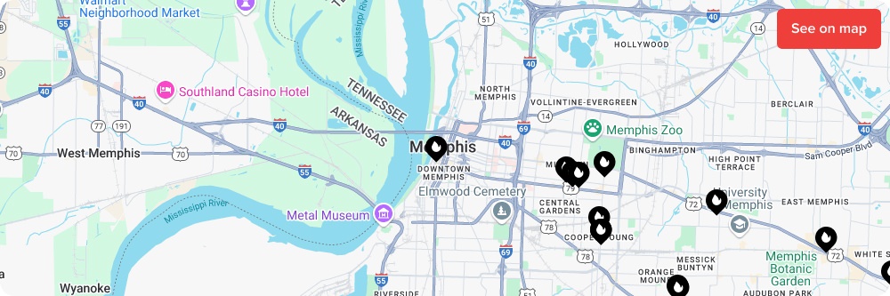 Memphis Map